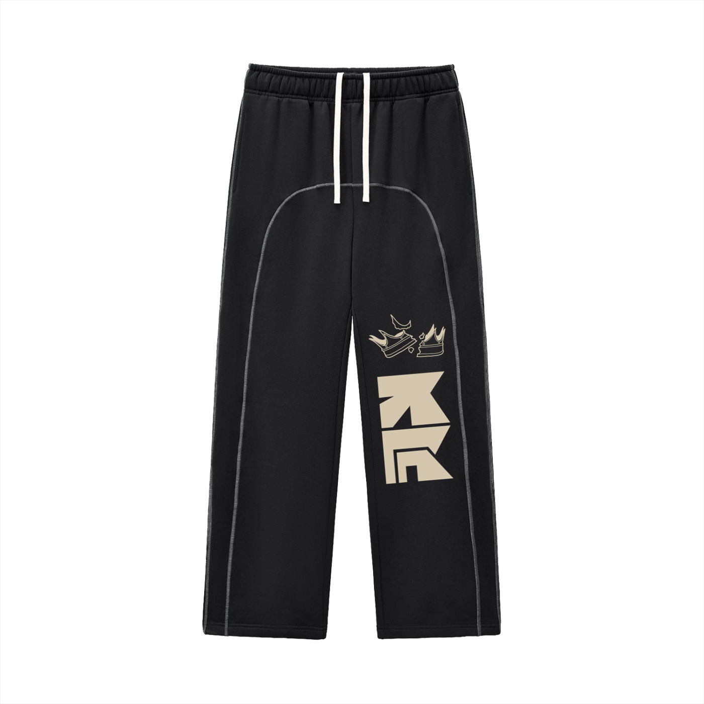 KLC Contrast-Stitched Fleece Sweatpants