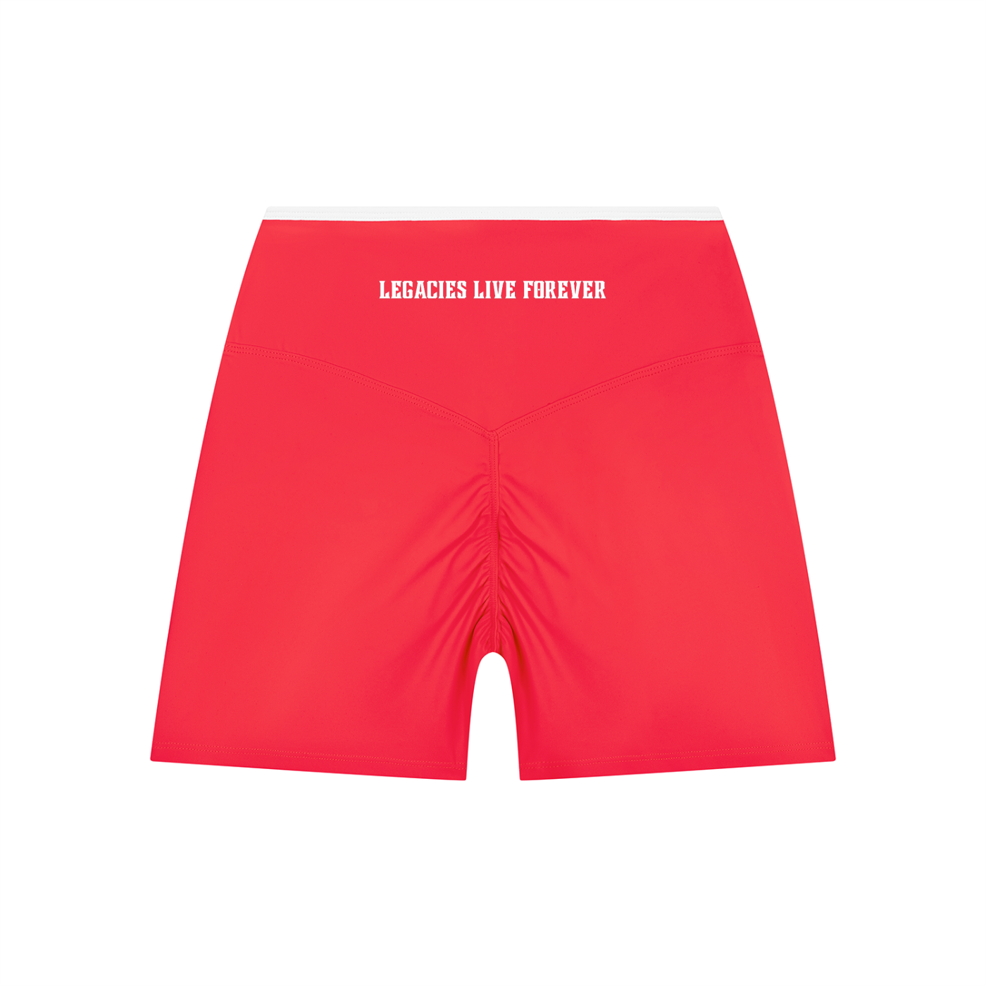 Ladies Color Block High Rise Yoga Shorts