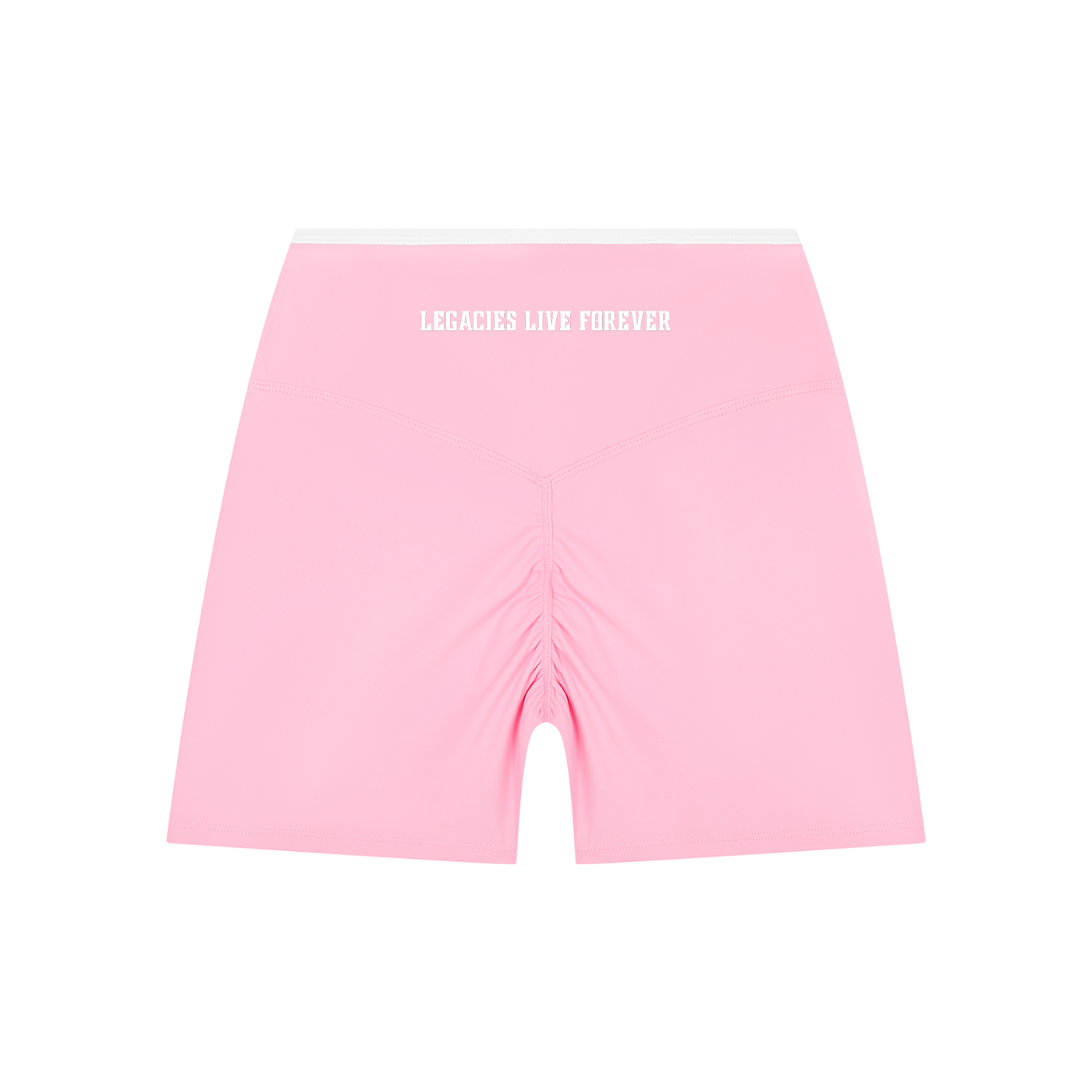 Ladies Color Block High Rise Yoga Shorts