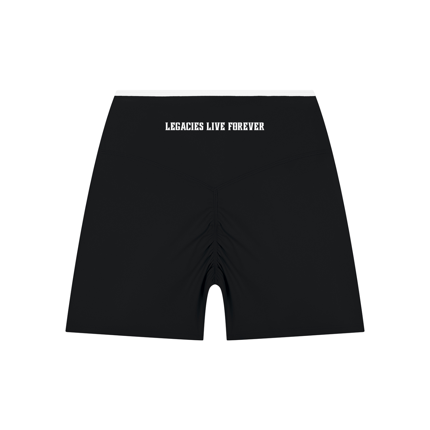 Ladies Color Block High Rise Yoga Shorts