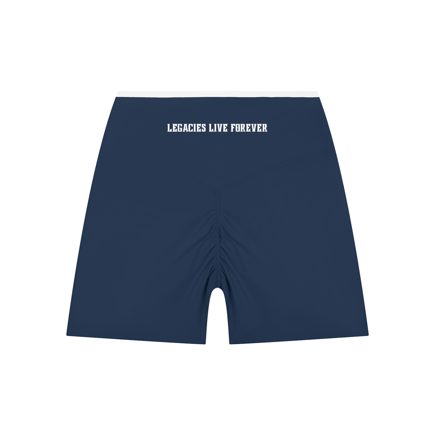 Ladies Color Block High Rise Yoga Shorts